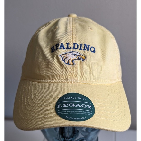Legacy 92 Unisex  Hat Yellow Strapback  Ball Cap Spalding Eagle 🦅 - Picture 1 of 7